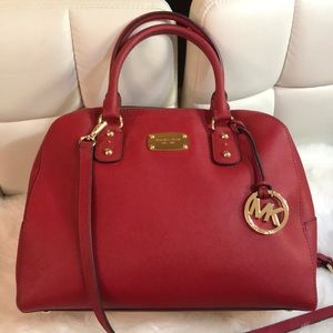 MK “LG SAFFIANO SATCHEL”